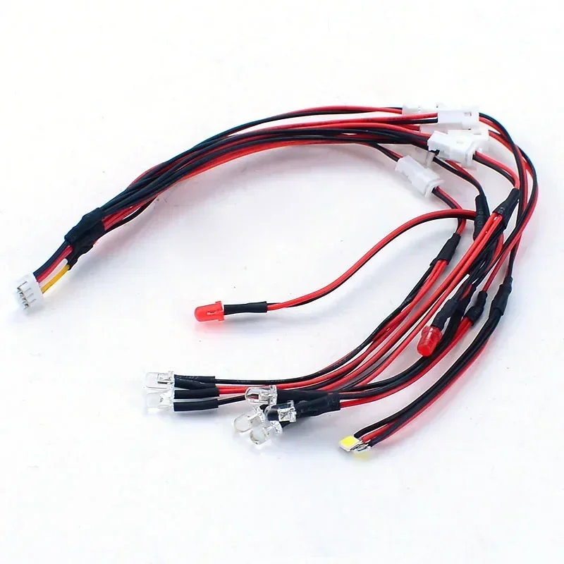 LED 3V Front and Rear Lighting System for 1/24 RC Crawler Car Kyosho Miniz 4x4 for Jeep Wrangler Car Accessories