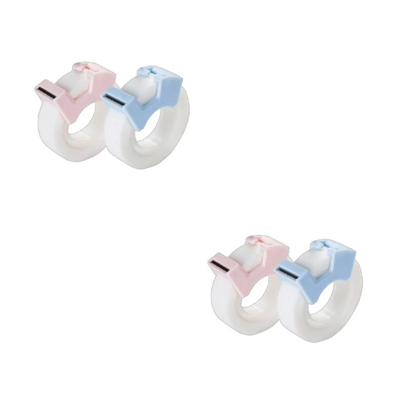 2 unids/pack cintas grabables cintas adhesivas índice con cortador cinta recargable apto para cintas 0,5