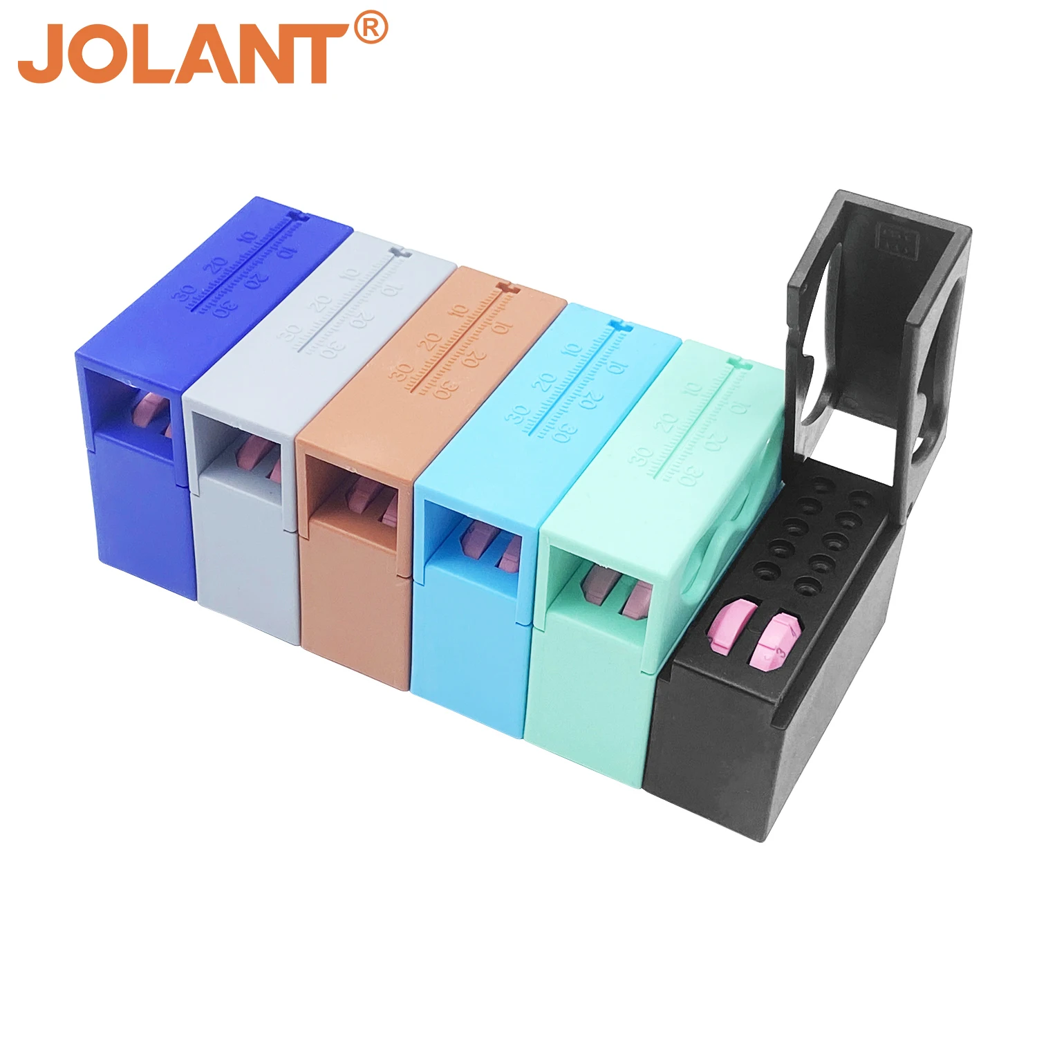 

10 Holes JOLANT Dental Disinfection Endo Files Holder Box Autoclave Sterilizer Case Burs For Oral Care Tools