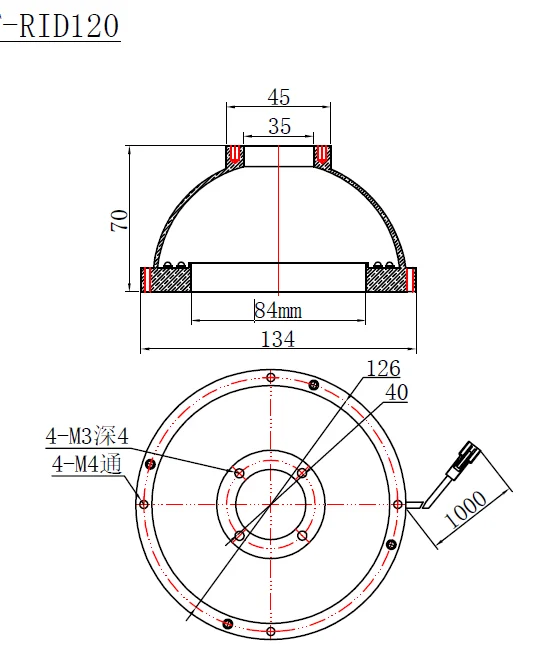 RID1200IR machine vision industrial detection dome light source bowl dome high uniform surface reflective suppression
