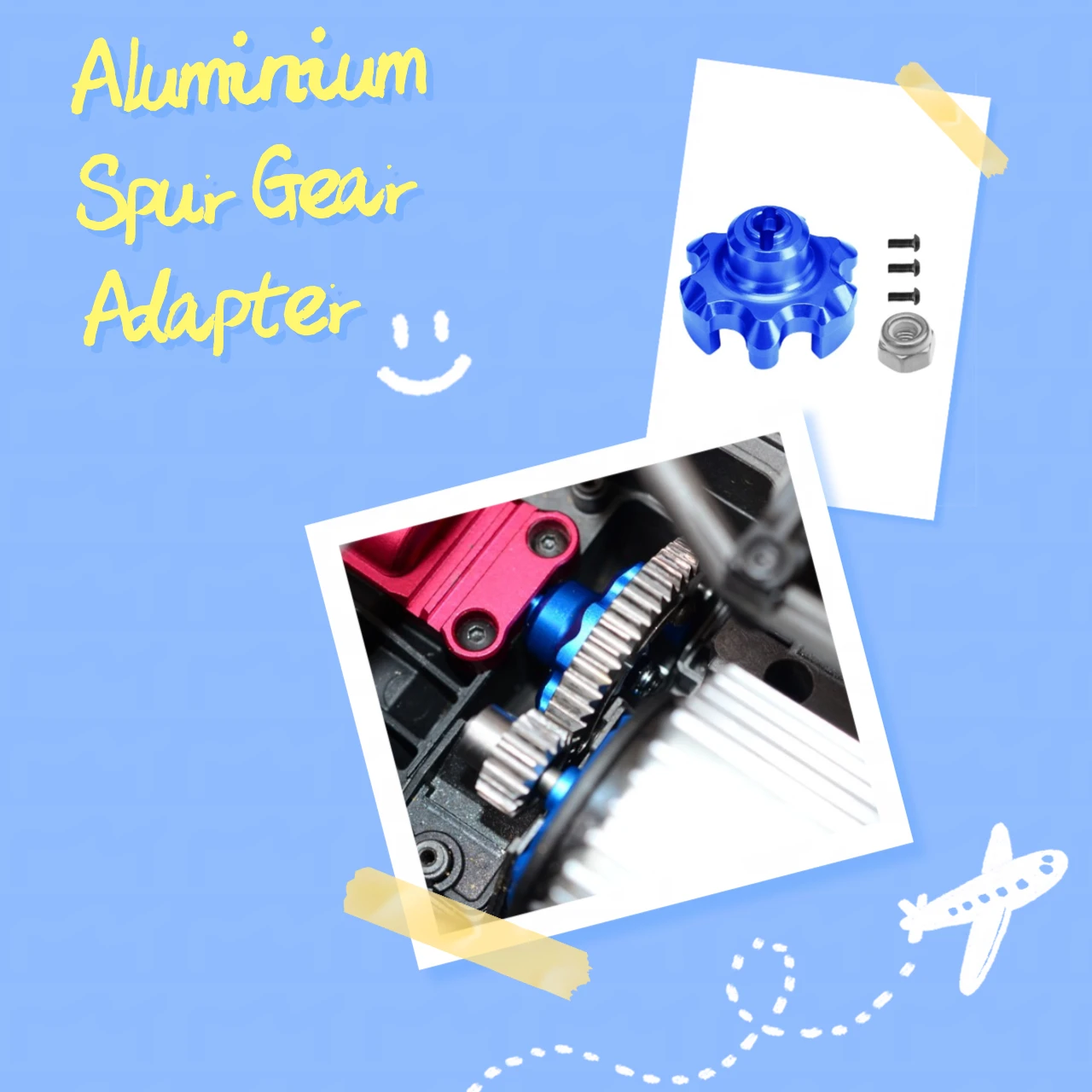 

GPM Aluminium Spur Gear Adapter For TRAXXAS 1/5 X-Maxx 6S/8S