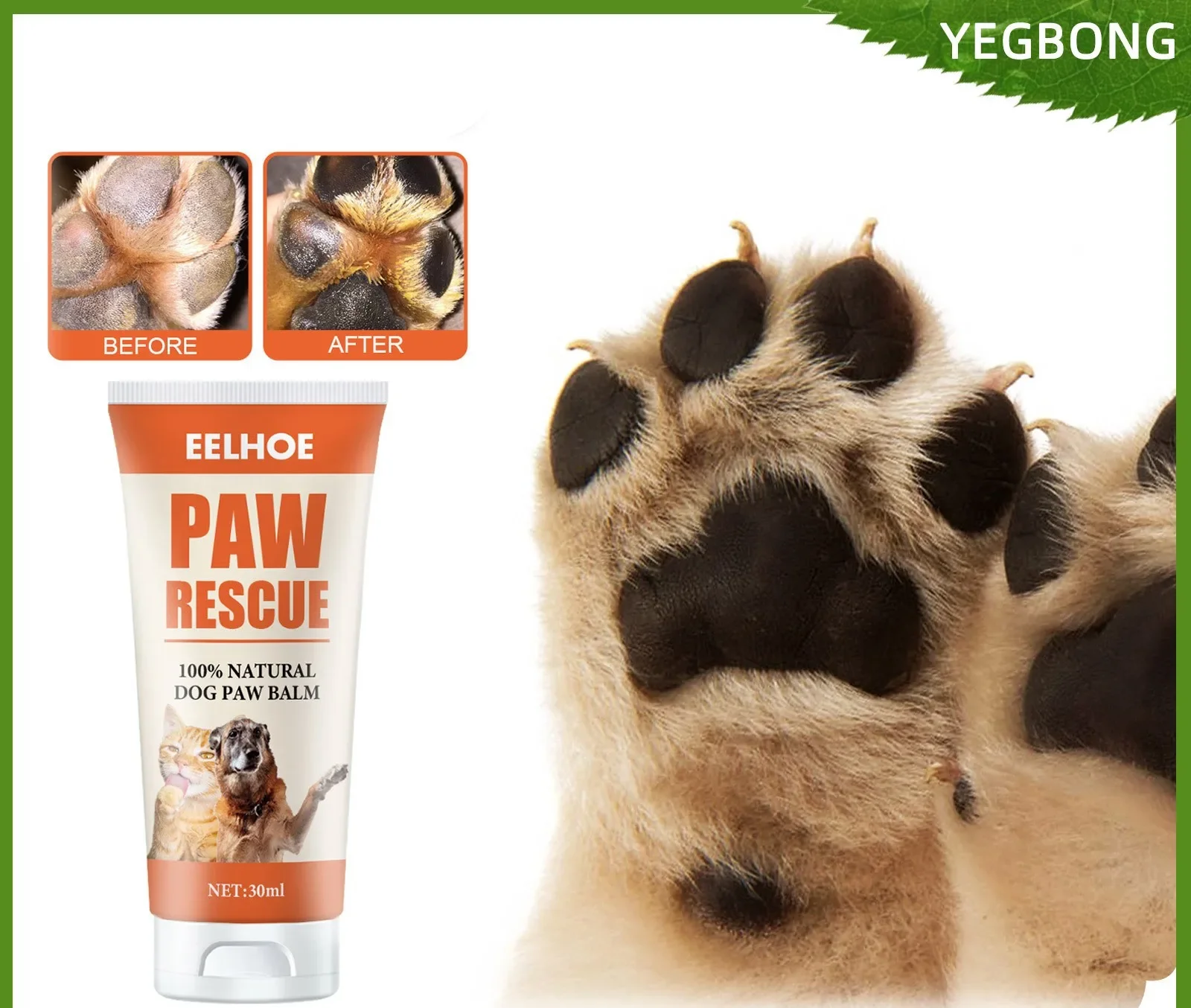 Pet Foot Care Paste for Animals, Cats and Dogs, Paws, Foot Care, Foot Pads, Protective Care Ointment