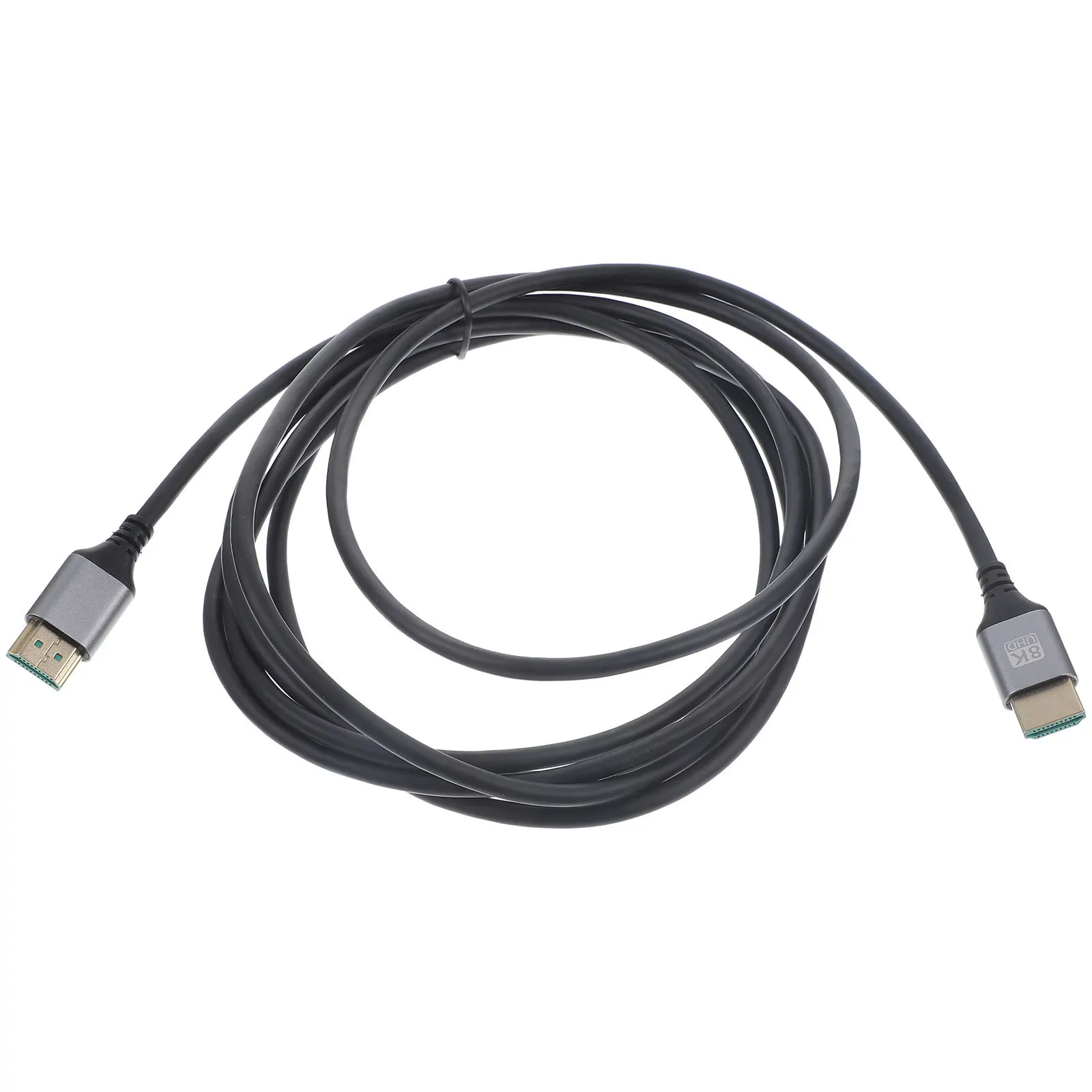 8K Ultra HD-Videokabel, Stecker auf Stecker, 2 m, robuster Stahl, PVC, hohe Geschwindigkeit, stabile Signalübertragung für Monitor, Computer, Laptop