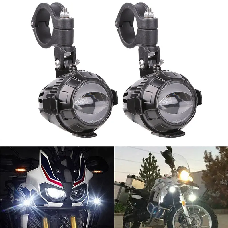 Pop E24 Mark Fog Lights For BMW R1250GS LC R1200GS ADV Adventure F800GS GSR F850GS F750GS Adv R 1200 GS Motorcycle Auxiliary Lig