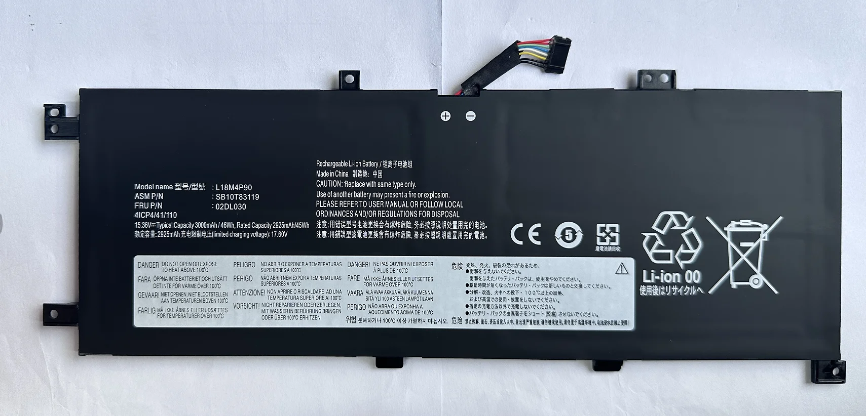 L18M4P90 Laptop Battery For Lenovo ThinkPad L13 Yoga (2019),ThinkPad L13 Yoga Gen 2 (2020),20R5,20R6,L18D4P90 L18C4P90