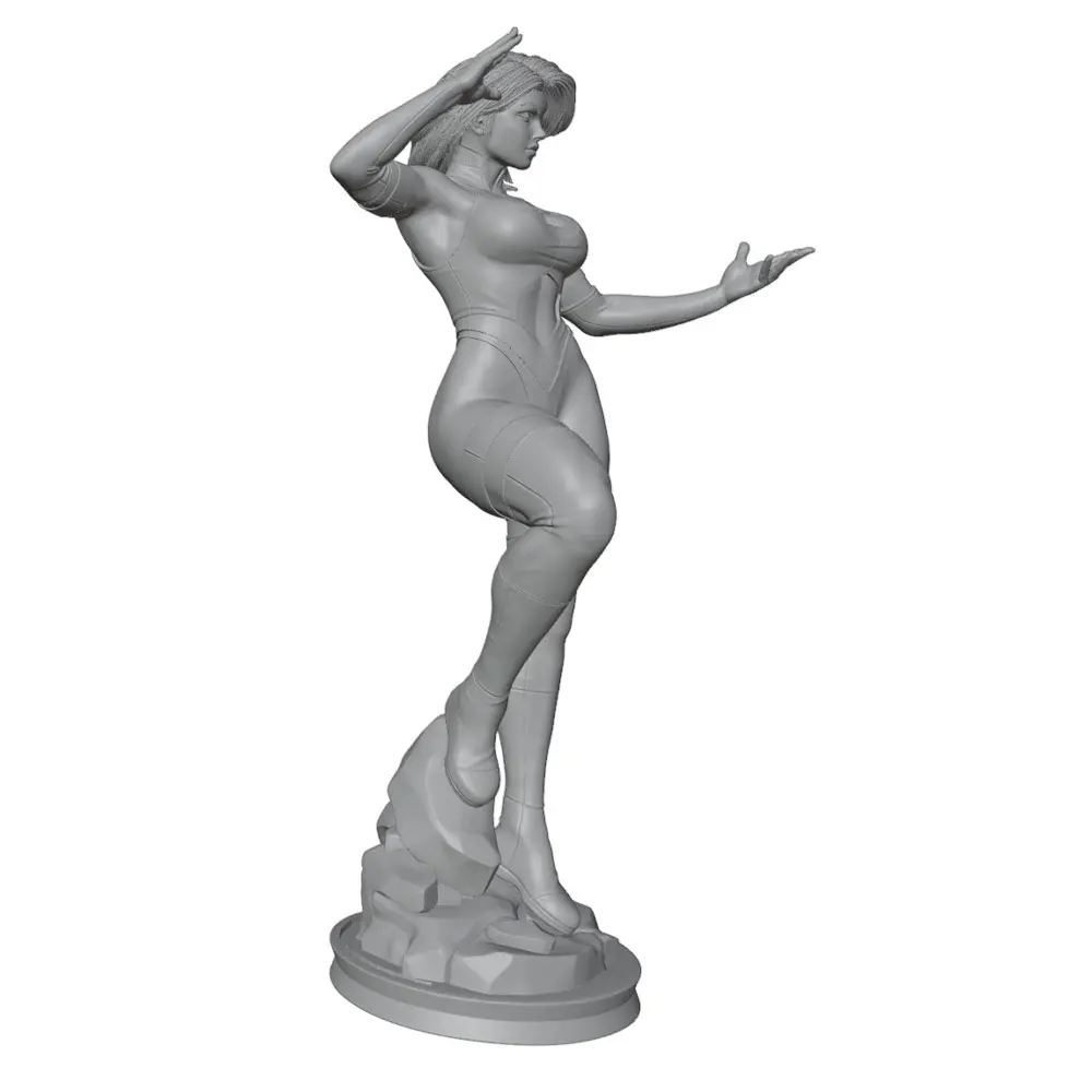 1/24 Sexy Girl Resin Model Kits GK Miniature 3D Printed Gray Model Figurine DIY Doll Collection Unassembled And Unpainted