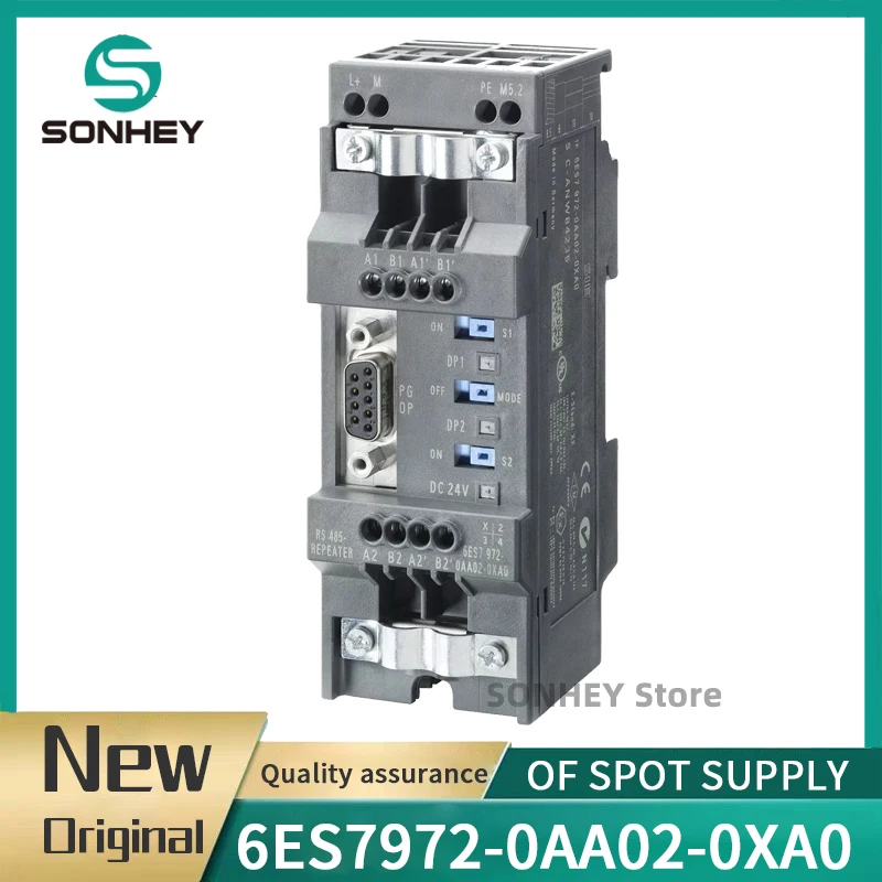 جديد الأصلي 6ES7972-0AA02-0XA0 RS485 مكرر 6ES79720AA020XA0 بقعة
