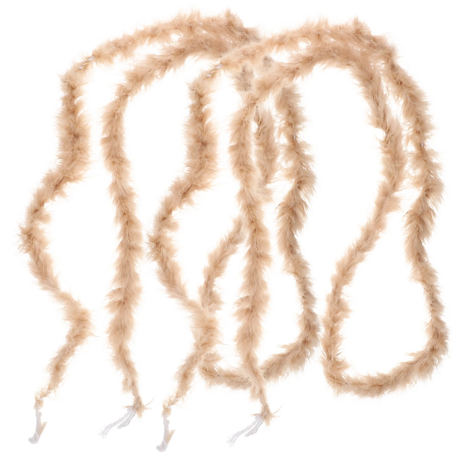 

2pcs Plume Boa Decorative Craft Diy Trim For Fancy Dress Party Supplies Turkey Plume Boa For Women Cosplay Accessory