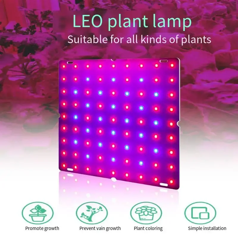 

Nice LED Plant Growth Lamp Full-spectrum Hydroponic Plant Growth Lamp Indoor Ultra-thin Flat Plant Lamp For Plants, Vegetables A