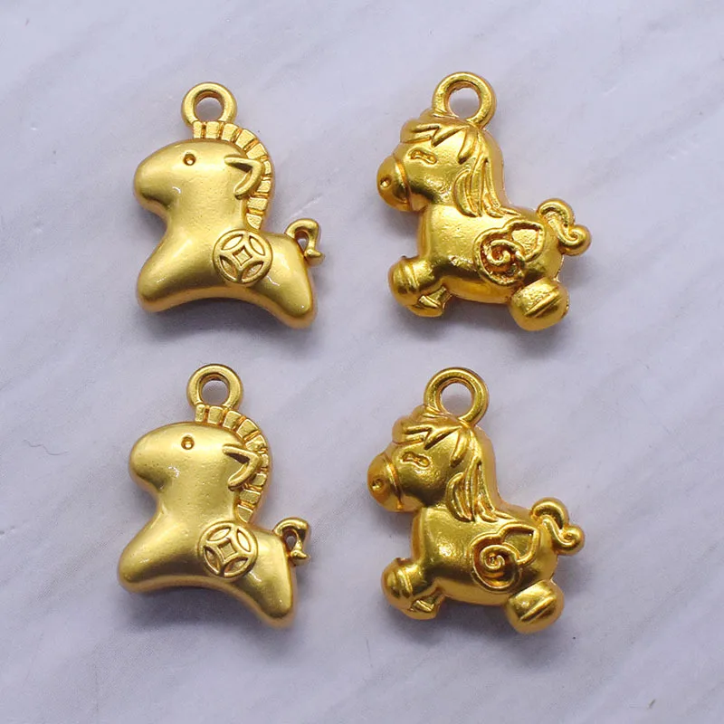 10pcs Charms Alloy Metal Horse Pendant for DIY Bracelet Necklace Earrings Jewelry Making Material Wholesale