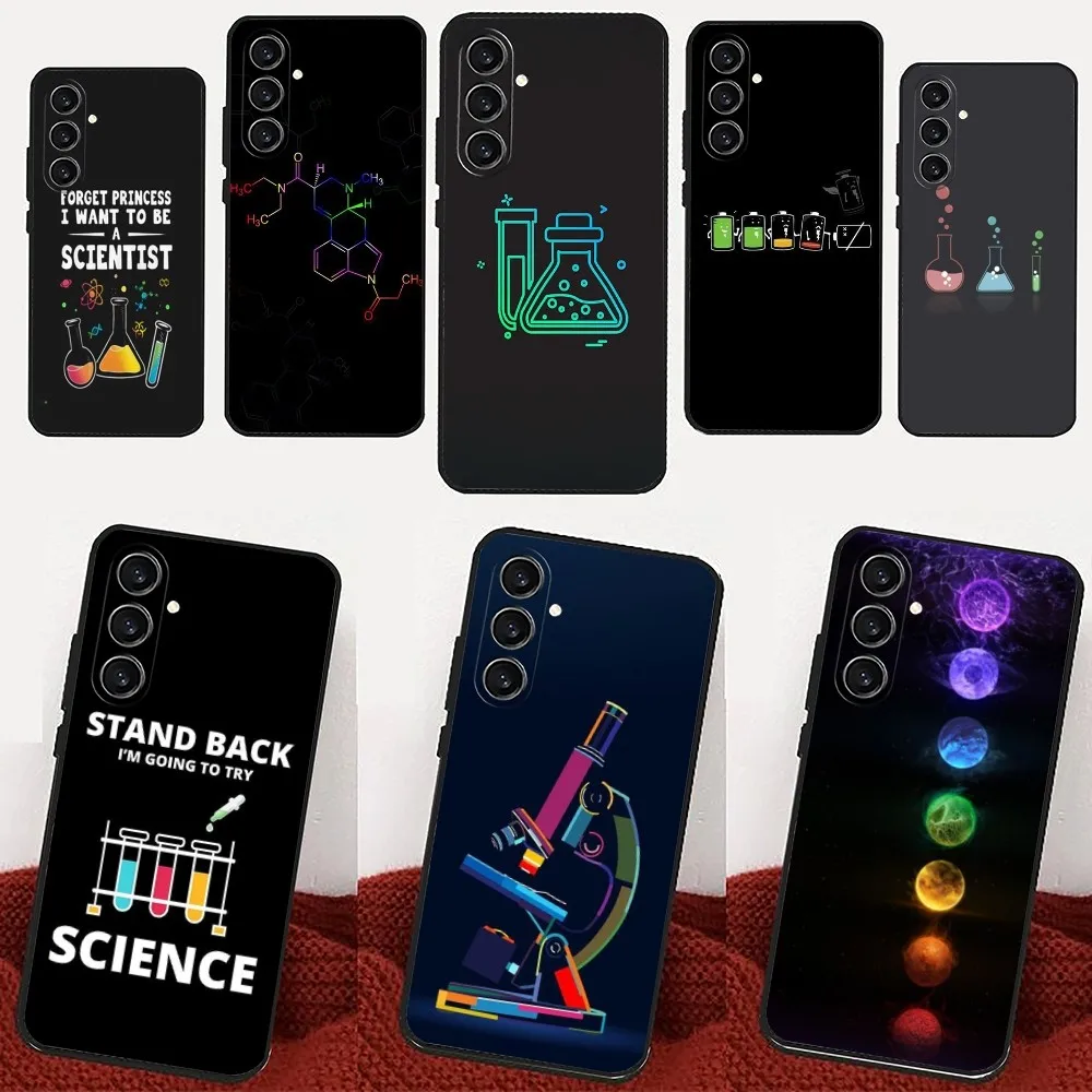 Scientific chemical biology experiments  Phone Case For Samsung Galaxy A13,21s,22,31,32,52,53,71,80,91 Black Soft Cover