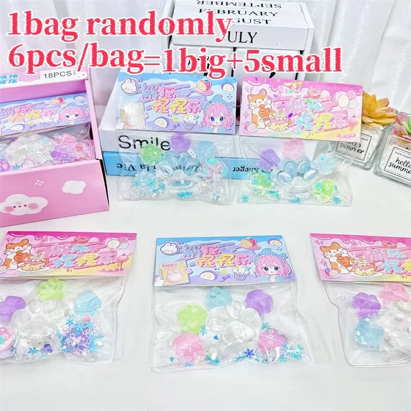 Luminous Cat Claw Squishy Fidget Toy Soft Cute Cat Paw Slow Rebound Pinch Decompression Toys Stress Relief Kids Birthday Gifts