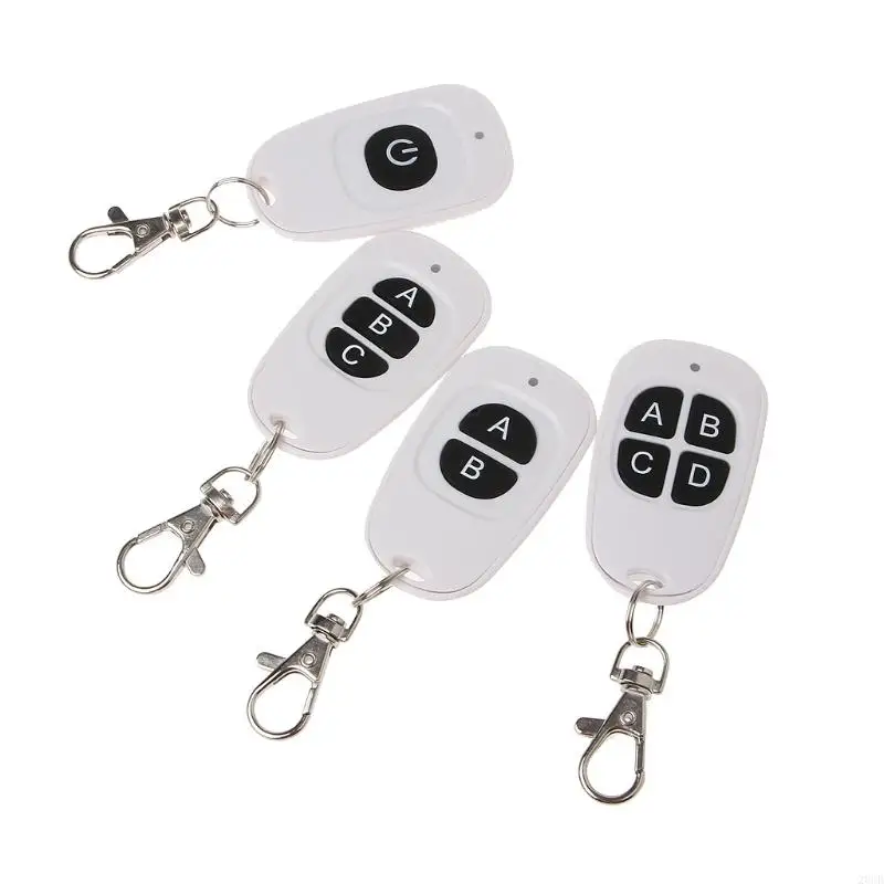 20CB 433MHz EV1527 1~4 Channel RF Wireless Remote Control Transmitter for Easy Control Up to 100 Meters Long