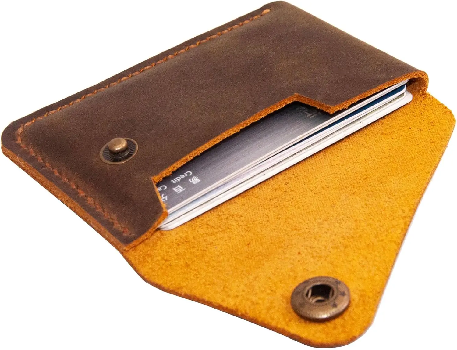 

Slim Leather Card Holder, Minimalist Credit Card Wallet, Gift for Him