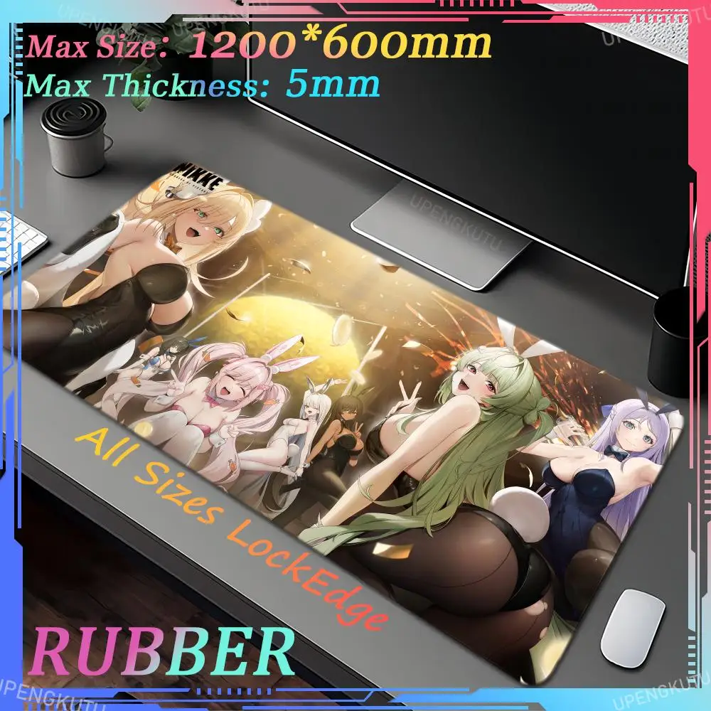 Anime girl G_Goddess Of V_Victory NIKKE mouse pad big breasts gaming keyboard pad oversized XXL desk mat sexy gaming accessories