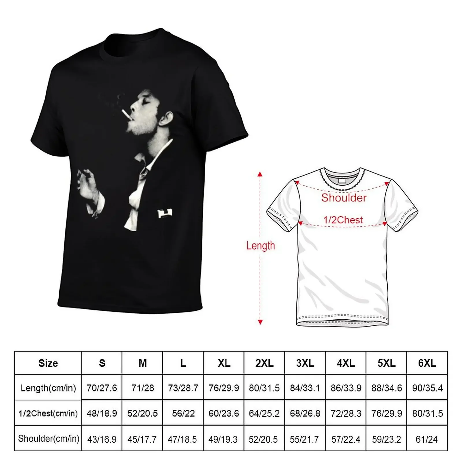 Tom Waits icon T-Shirt oversized graphic tee customs design your own funny t shirts men