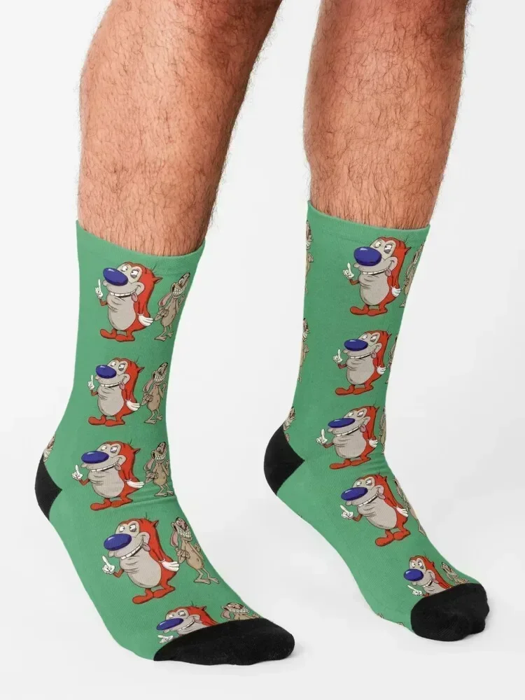 Ren and Stimpy Socks Toe sports tennis valentine gift ideas golf Men's Socks Luxury Women's