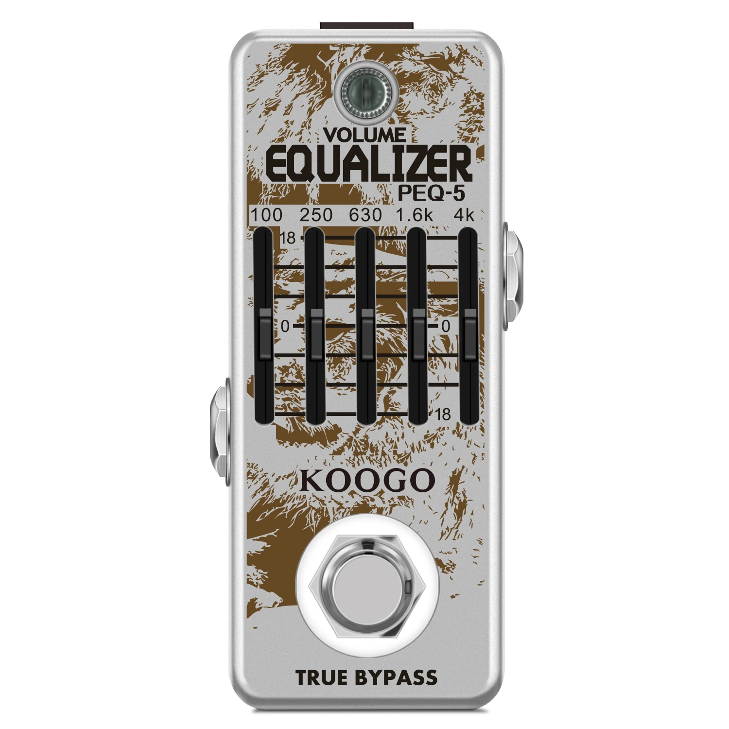 

Koogo LEF-317A Guitar Equalizer Pedal 5-band Parametric EQ Guitar Effect Pedal Frequency Compensator ±18dB Range for Mini Size