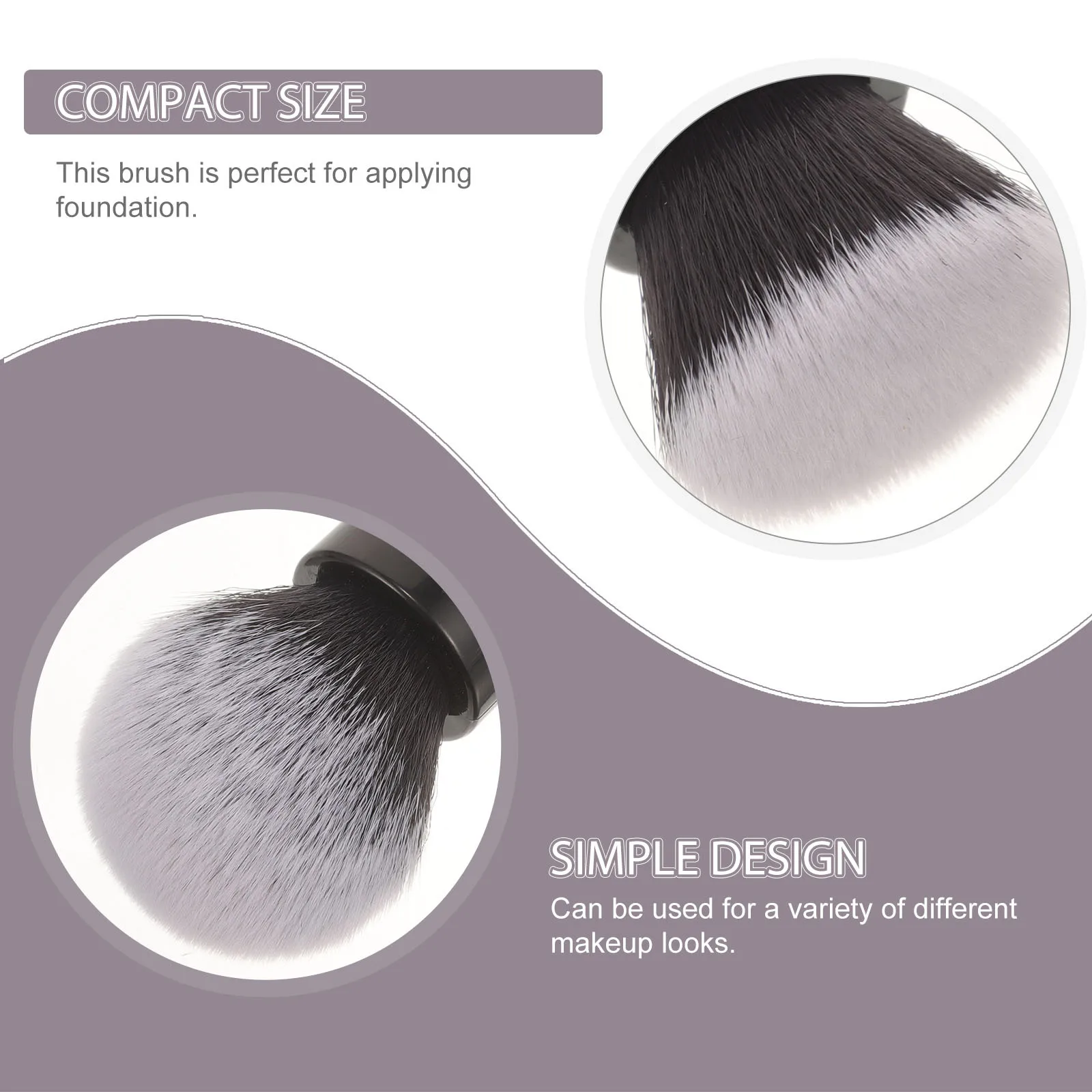 5pcs Makeup Brush Set Foundation Blending Brush For Face Powder Blush Travel Small Makeup Tools Portable