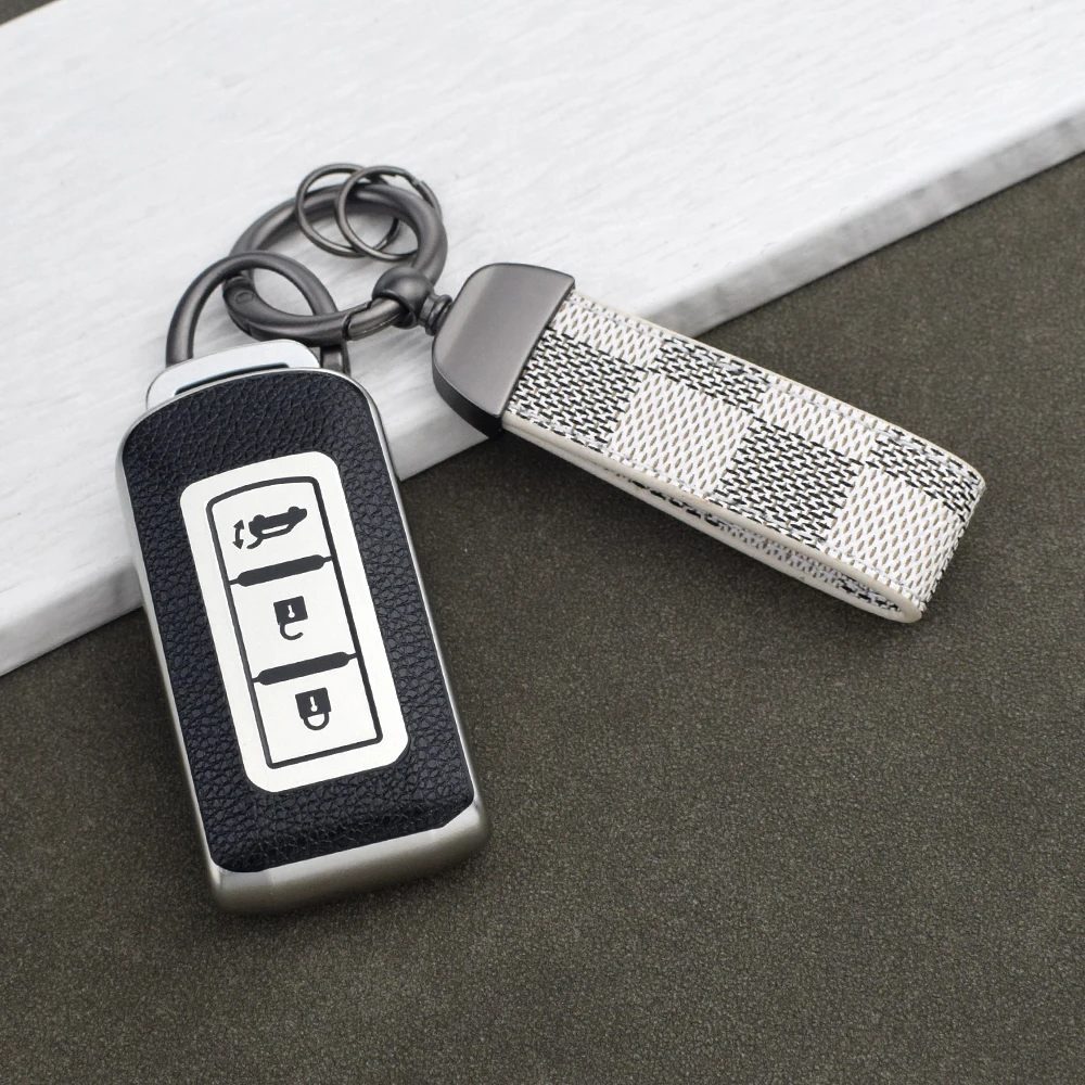 Soft Key Protective Case for Mitsubishi Outlander Xpander Triton L200 ASX Lancer Pajero Sport Eclipse TPU Leather Cover Key Ring