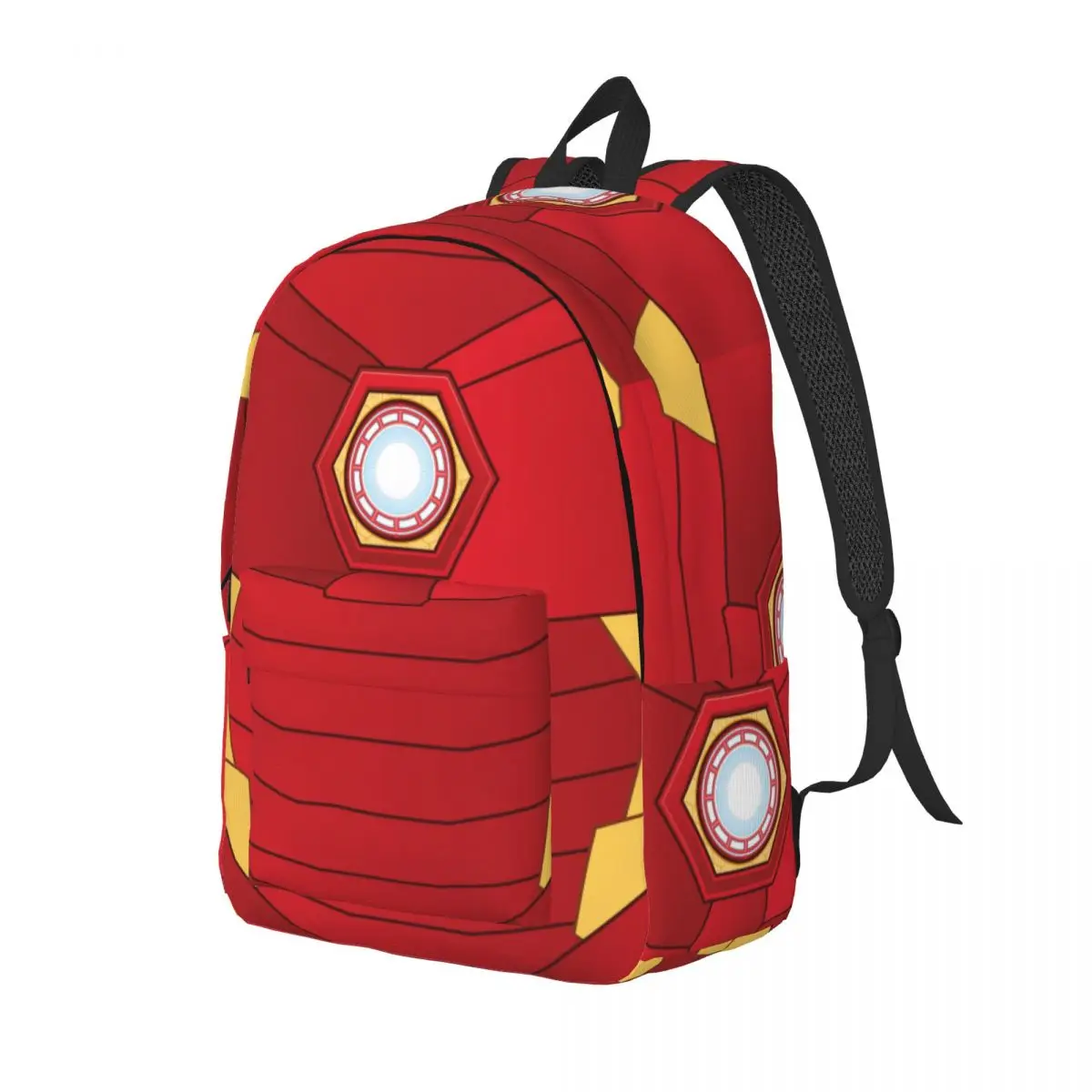 Iron Man Glowing ARC Reactor Sherpa for Men Women Student School Bookbag Daypack Elementary High College Outdoor