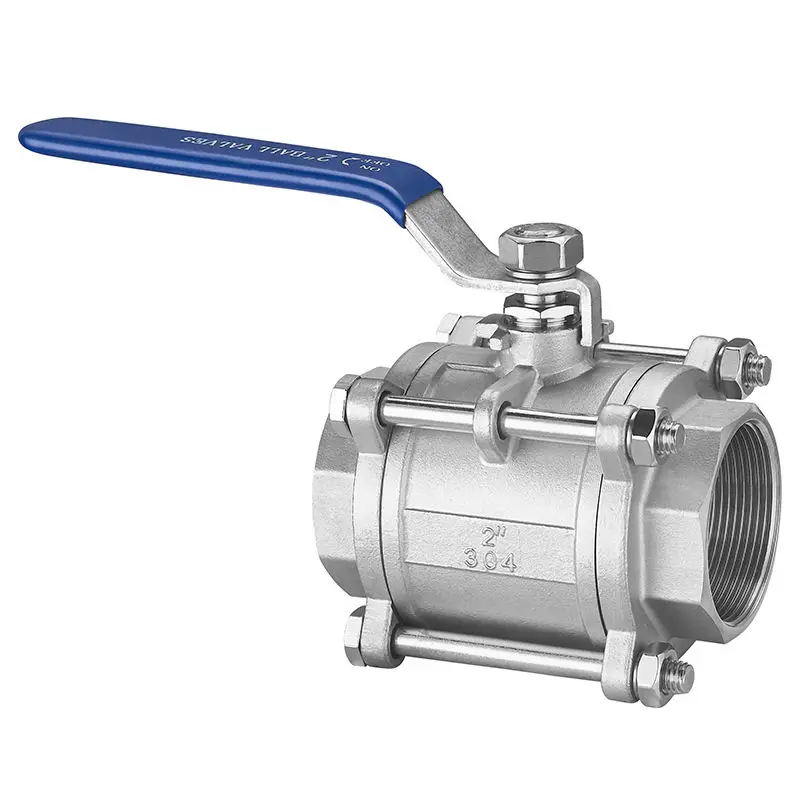 High quality industrial manual threaded end stainless steel water pipe ball valve industrial valve
