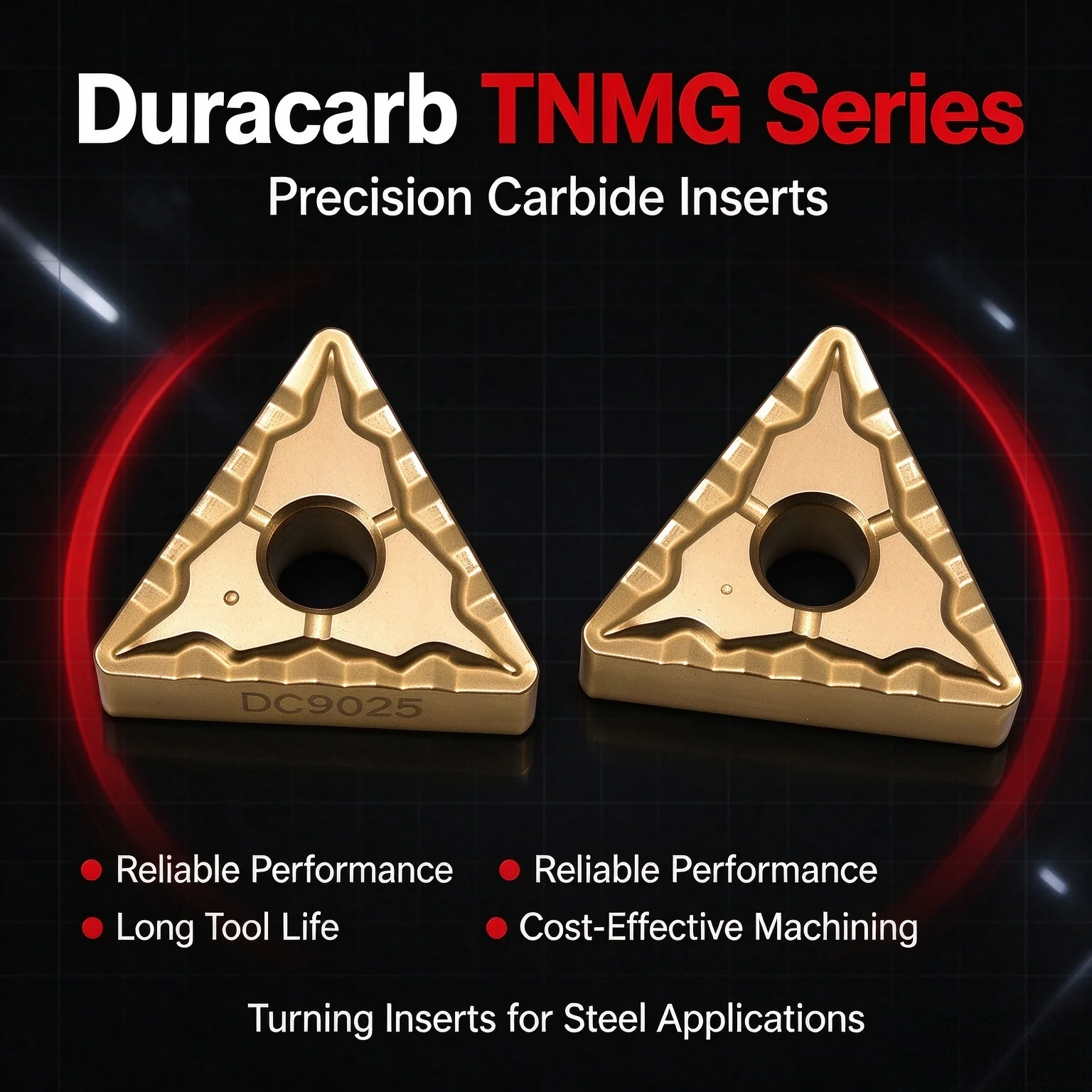 Duracarb TNMG160404 TNMG160408 TNMG160412 DC9015 DC9025 Carbide Insert TNMG Inserts