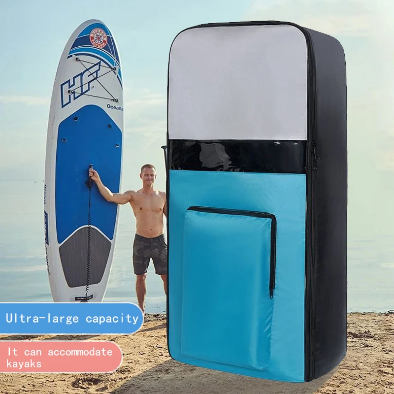 Saco de prancha de remo sup prancha de acampamento saco de dormir bagagem em movimento colcha colchão rafting barco saco de armazenamento mochila prancha de remo inflável água grande capacidade armazenamento à prova dwaterproof água adequado para prancha de surf bagagem em movimento leve e durável