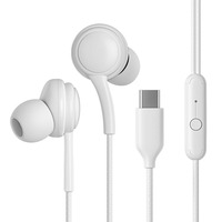 High-Quality Type C Wired Headphones For Samsung For Galaxy In-line Talki  ng In-Ear Headset Headphones for Xiaomi Huawei phone
