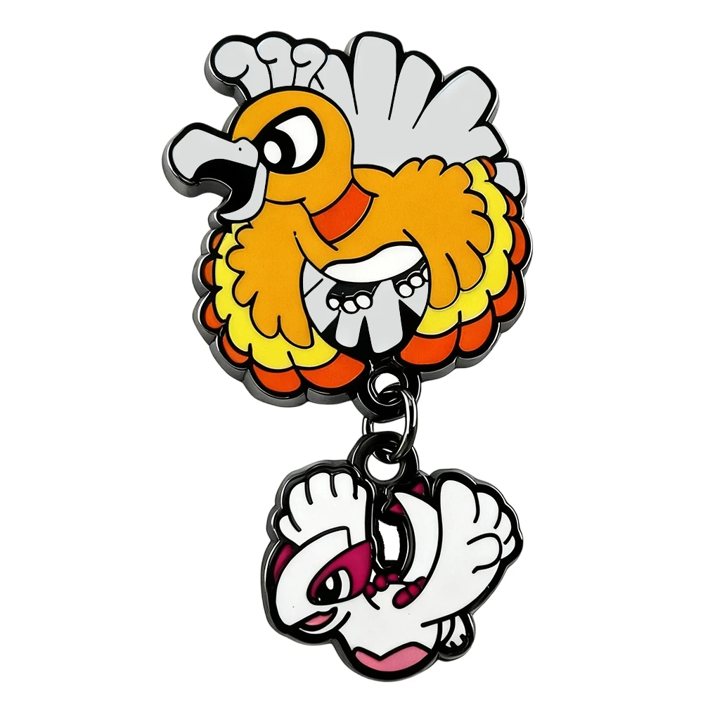 Pin esmaltado de criaturas míticas bonitas, insignia periférica de juego de aventura de fantasía, broche de RPG, regalos para fanáticos de jugadores, recuerdos coleccionables