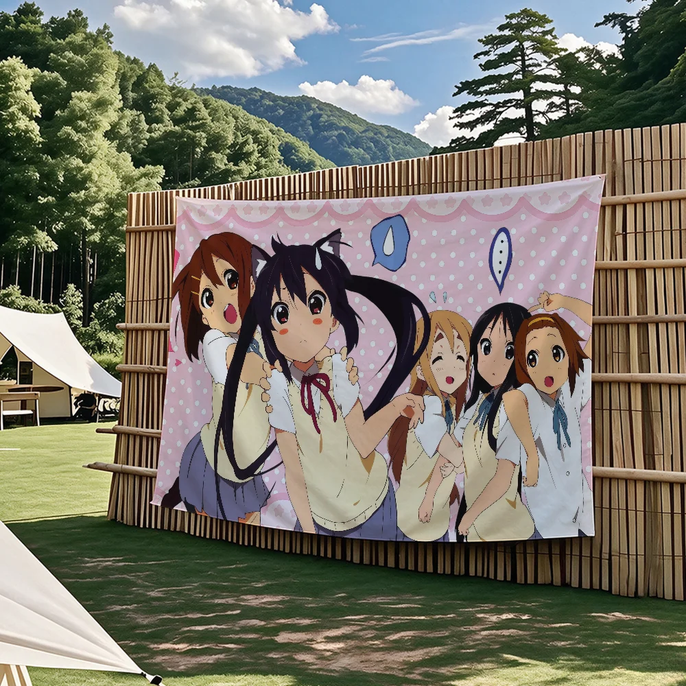 Japanische Rosa Kawaii Anime-Flagge K-ON! Flaggen-Wandteppiche für Outdoor-Partys, Schlafzimmer, Wohnzimmer, Studentenwohnheime, Wanddekoration, Banner, Geschenke – Detail 6