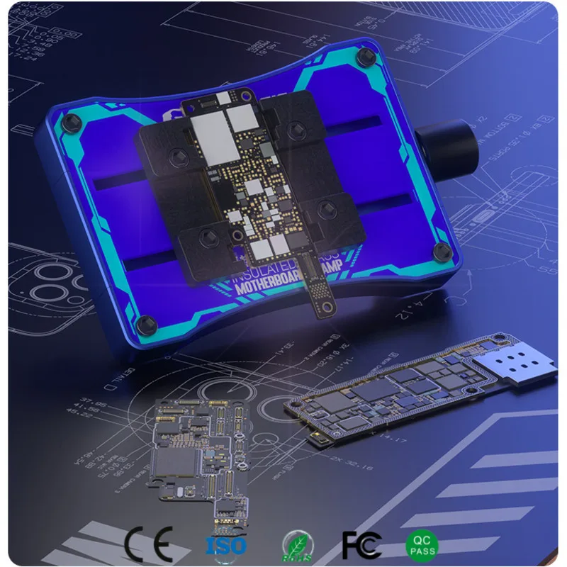 

‌ Приспособление для ремонта материнской платы Mechanic G-Fix, 70 мм, термостойкий стеклянный зажим, противоскользящая и коаксиальная конструкция для удаления клея припоя с чипом