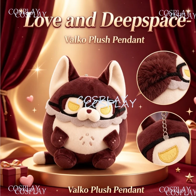 Аниме-плюшевая кукла Wolf NO.1 Kawaii 15 см Nunu, милая хлопковая игрушка, подарок на день рождения, для косплея по Love and Deepspace, Ао Инь, Валко, подарки на Хэллоуин