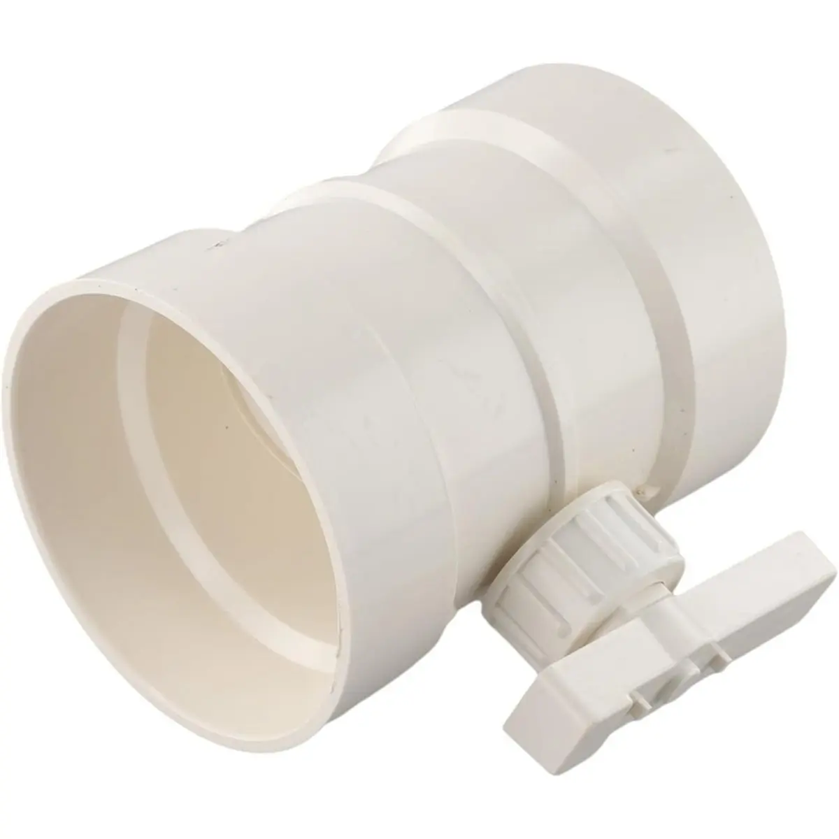 【Limited Offer】PVC Manual Air Volume Control Valve for Exhaust Ducts and Ventilation Systems - White Regulator, Diameter( 110mm)
