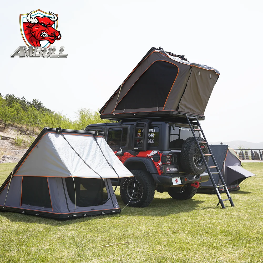 

Ambull Factory Outdoor Camping 2-4 человека 4x4 Автомобильная алюминиевая палатка с твердым корпусом на крыше Camper для палатки на крыше автомобиля палатка на крыше