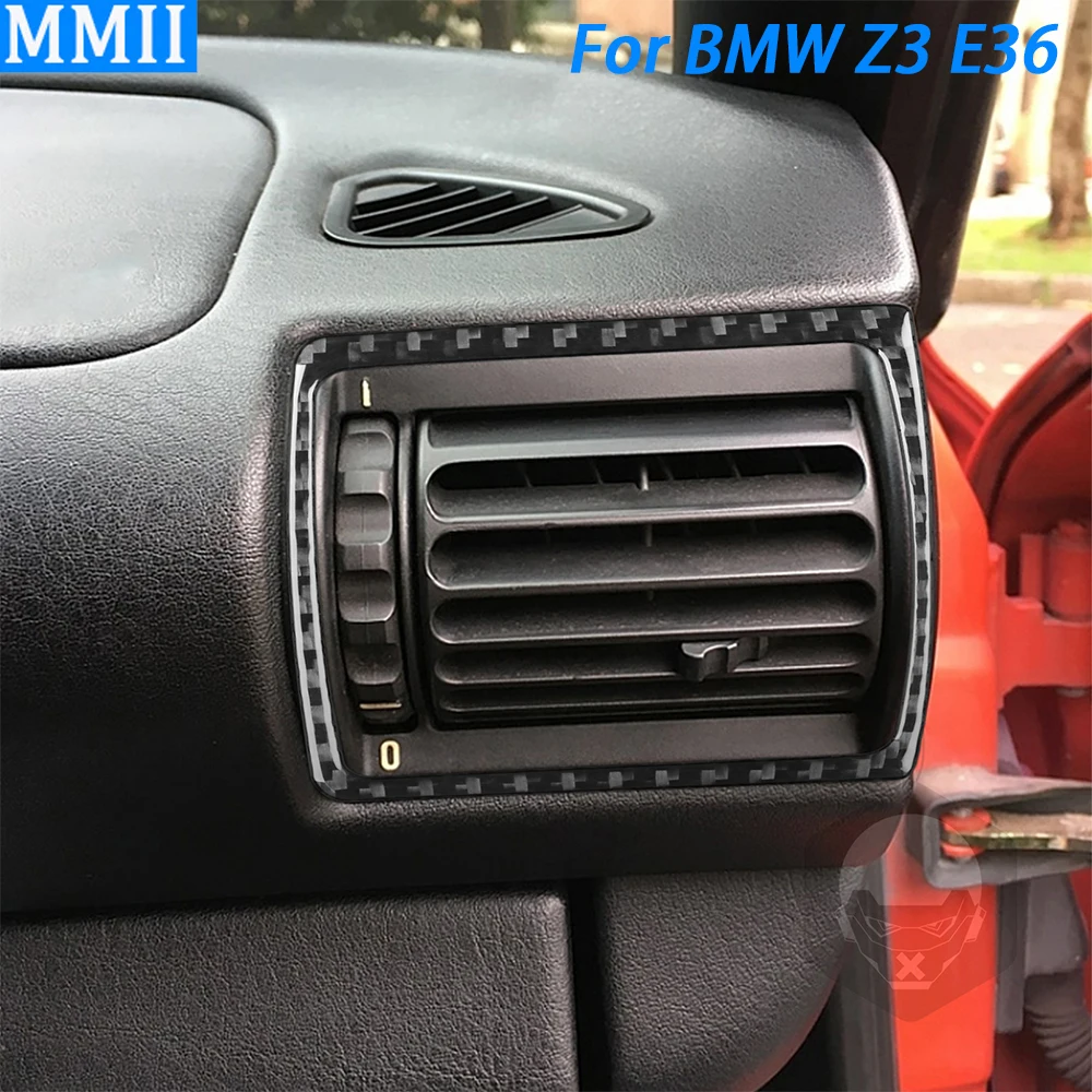 Для BMW Z3 E36 1998-2002 углеродное волокно Co-pilot приборная панель воздуховыпускная панель отделка крышка аксессуары для интерьера автомобиля декоративная наклейка