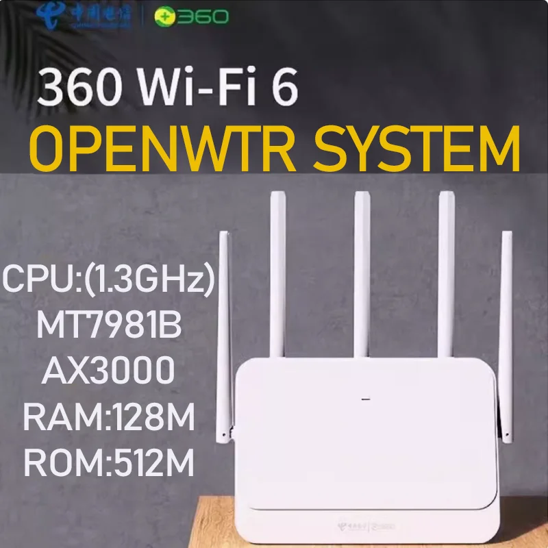 

Openwtr 360 AX3000 Wireless router dual-band Gigabit WIFI6 3000m dual core 1.3Ghz 256M Ram high-speed T7M MT7981 3T3R repeater