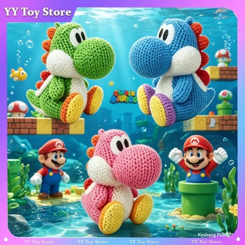 【In Stock】 Super Mario Yoshi Plush Toy Game Peripheral Plush Doll Kawaii Home Ornament Collection Birthday Gift For Lovers