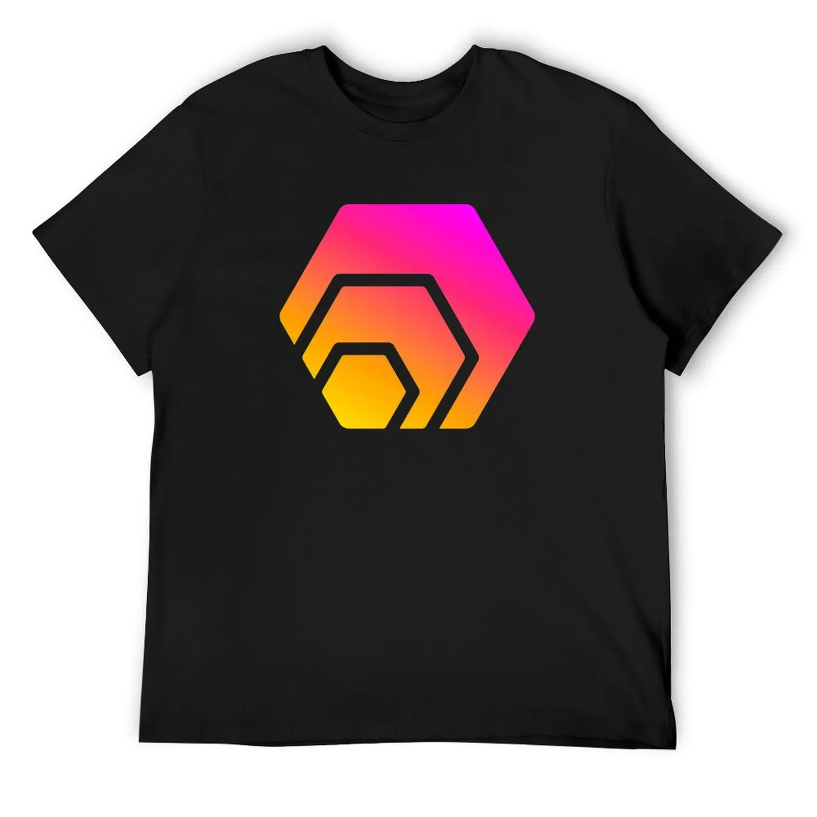 HEX Crypto Hexagon Logo T-Shirt anime tshirt plus size tops vintage graphic tee plain t shirts men