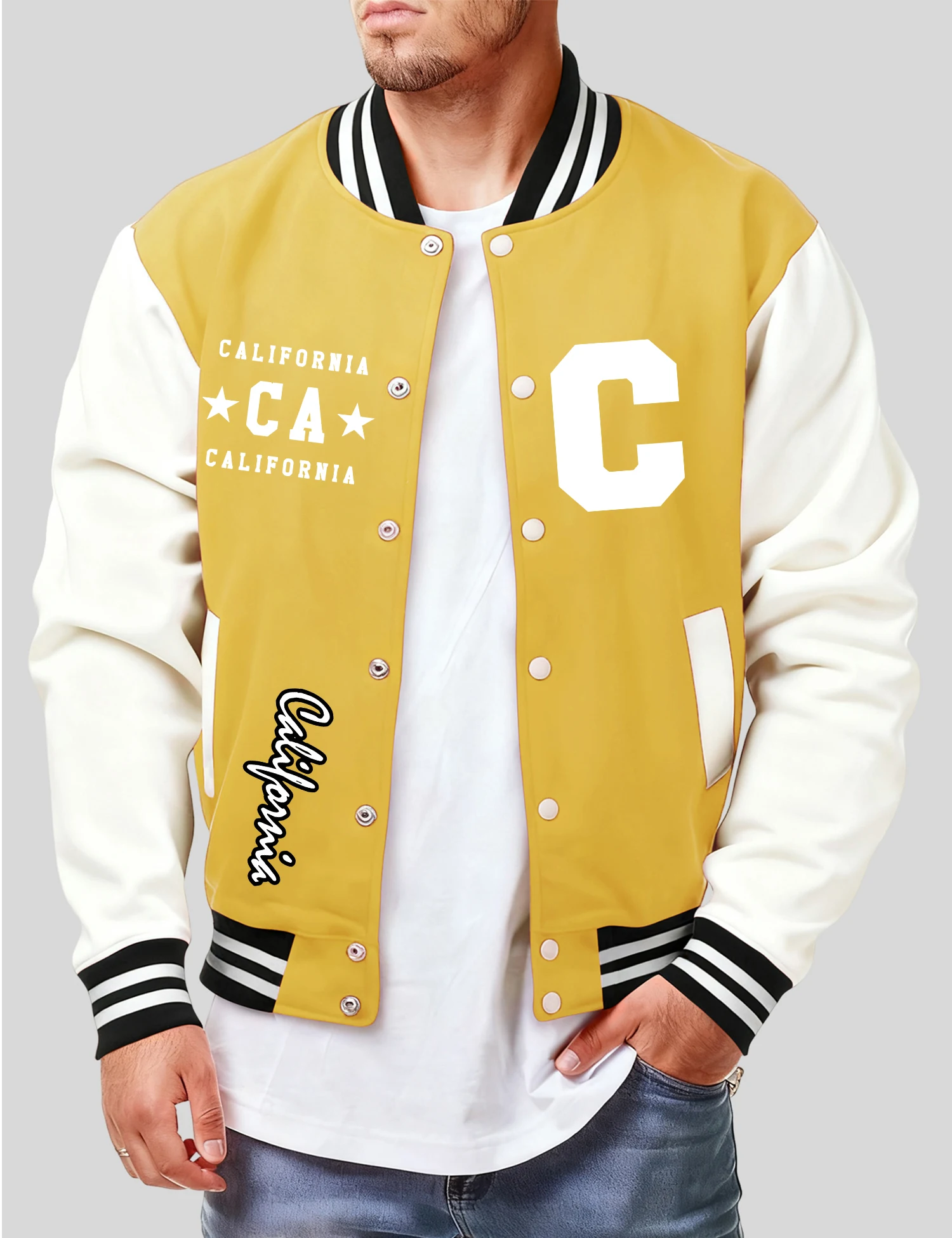 เสื้อแจ็คเก็ตเบสบอลผู้ชายลายพิ - Mens Fashion Baseball Jersey บทวิจารณ์และราคา