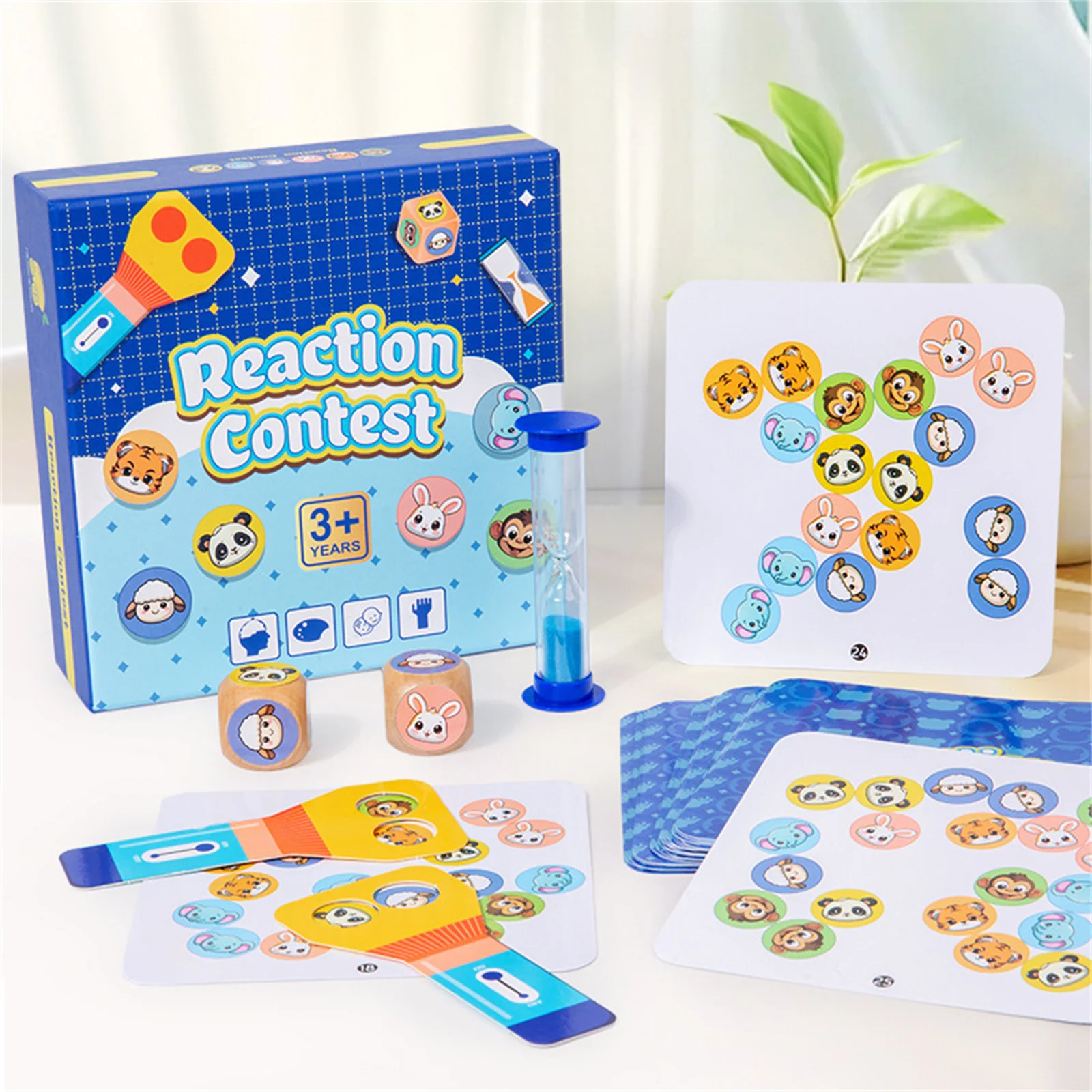 

Обучающая настольная игра для детей 3-6 лет, развивающая внимание, из безопасного материала ABS