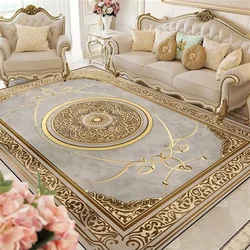 Luxury European Living Room Rugs Lounge Sofa Coffee Table Anti-slip Carpet Home Room Bedroom Decor Cloakroom Floor Mats Washable