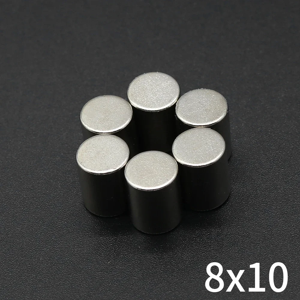 

8x10mm N35 Super Powerful Neodymium Magnet Round Magnets NdfeB Strong Permanent Magnetic imanes Refrigerator Magnets