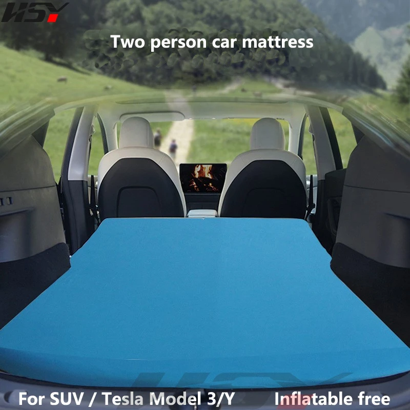 Tesla Model 3 Y Inflatable Free Trunk Travel Mattress Outdoor Car Air Cushion Bed automatic inflatable sleeping Pad for SUV