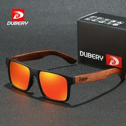 DUBERY Wooden Polarized UV400 Protection Sunglasses For Men And Women 6 Colors Model 833