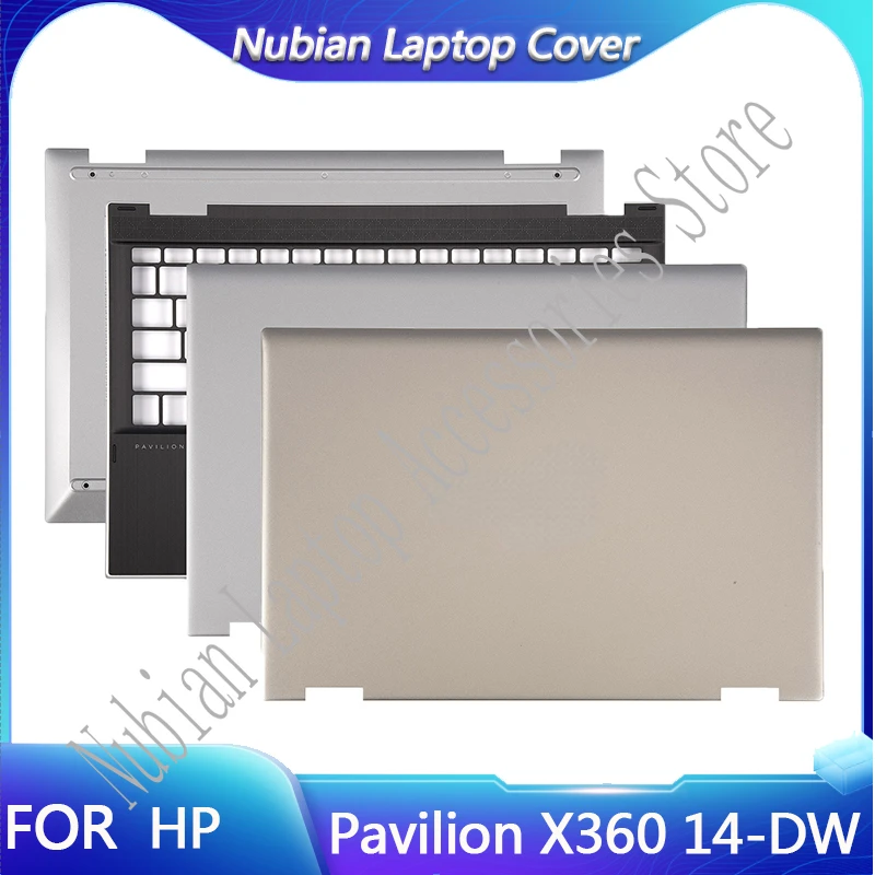 

NEW For HP Pavilion X360 14-DW 14M-DW Laptop LCD Back Cover L96483-001 L96484-001 L97987-001/Bottom Base Case Housing TOP Cover