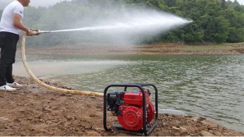 2025년형 농업용 관개 휴대용 가솔린/디젤 엔진 고출력 자흡식 리코일 시동 원심 펌프