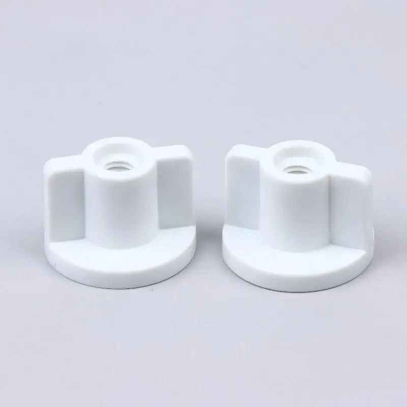 Fixed Replacement Rear Nut White 2.5cm 6MM For 6mm Screws Toilet Lid Bottom Spare Parts
