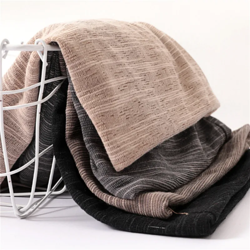 Solid Color Hats For Man Male Classical Hip Hop Bonnet Caps Soft Cotton Windproof Headgear Autumn Spring NEW Simple Hats