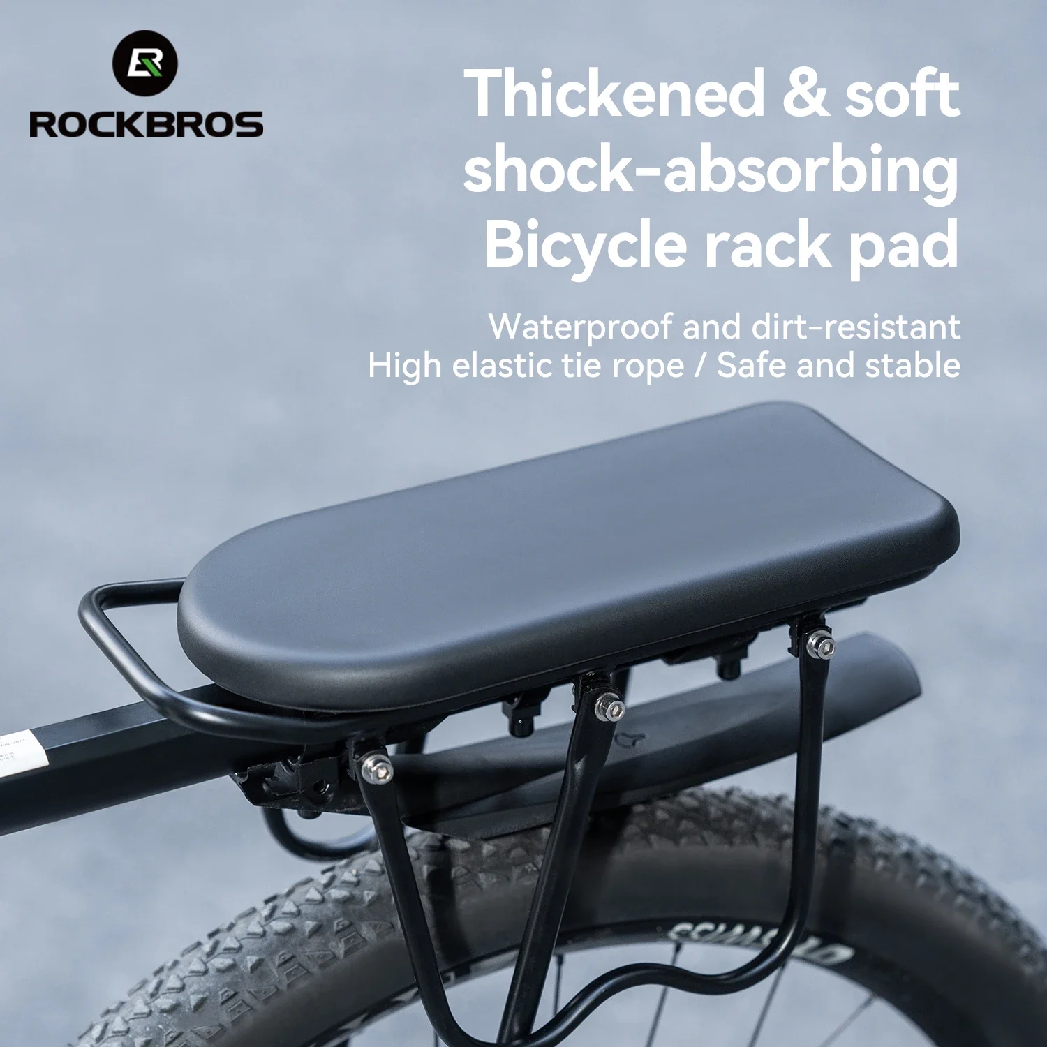 ROCKBROS Bicycle Rack Thickened Soft Shock-Absorbing MTB Road Bike Shelf Bicycle Full Fat PU Foam Quick Release Rear Seat Pad